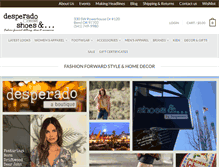 Tablet Screenshot of desperadoboutique.com